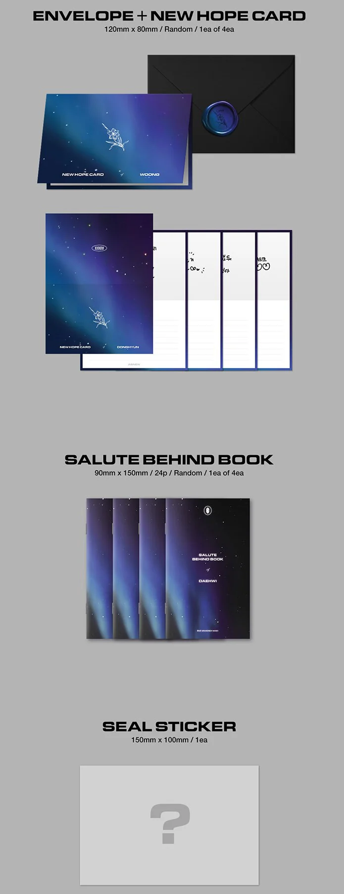 AB6IX - 3RD EP REPACKAGE Album SALUTE : A NEW HOPE (HOPE Ver) - Image 4