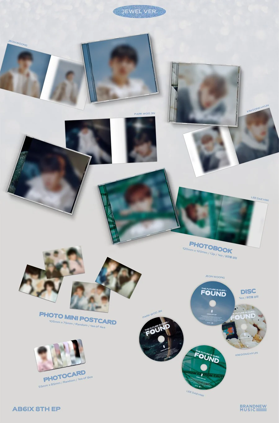 AB6IX - THE FUTURE IS OURS : FOUND (JEWEL ver. / Random Cover*) - Image 2