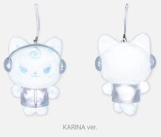 AESPA - SYNK : aeXIS LINE MD / FANLIGHT DOLL KEY RING (SILVER Ver.) - Image 3