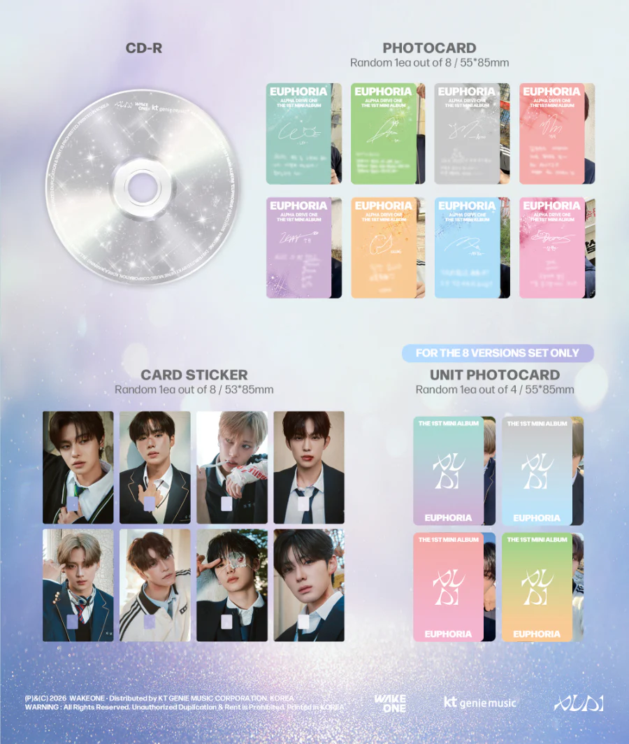 ALPHA DRIVE ONE - EUPHORIA / JEWEL CASE ver *RANDOM ONLINE ONLY FLASH PRICE* - Image 3