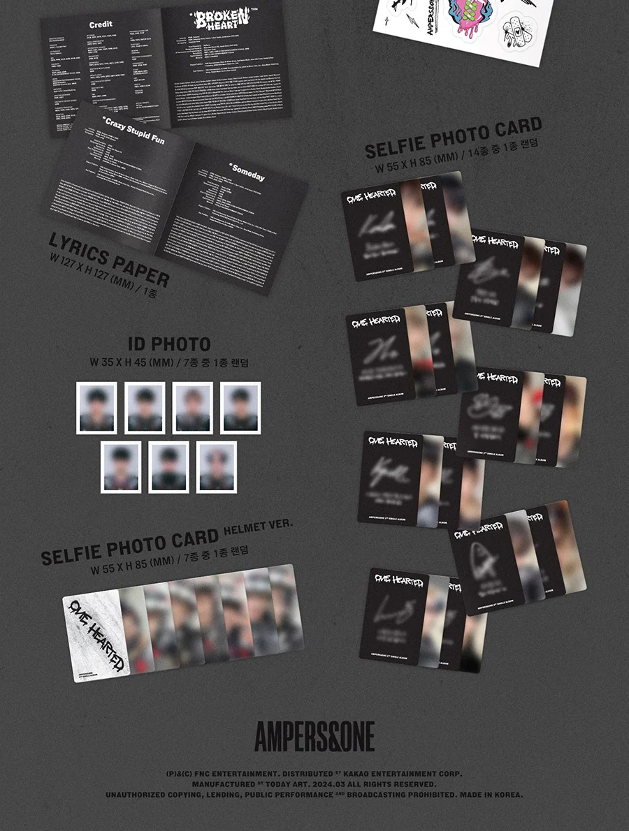 AMPERS&ONE - ONE HEARTED / POSTCARD ver. - Image 3