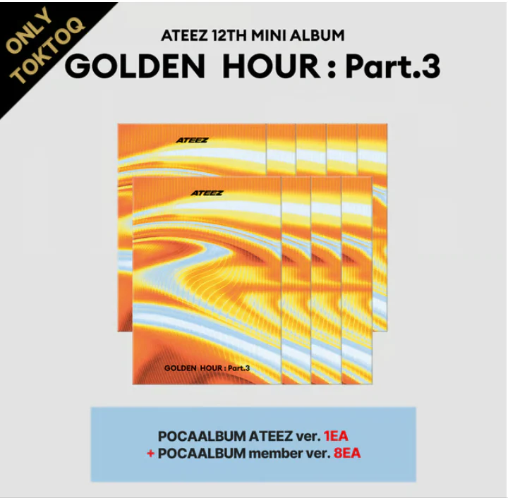 ATEEZ - GOLDEN HOUR Part.3 / POCAALBUM (TOKTOQ SET OF 9 + BONUSES) *PREORDER CLOSED* - Image 2