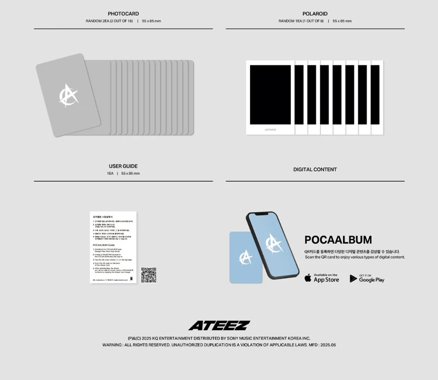 ATEEZ - GOLDEN HOUR Part.3 / POCAALBUM (TOKTOQ SET OF 9 + BONUSES) *PREORDER CLOSED* - Image 6