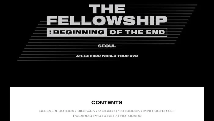 ATEEZ - THE FELLOWSHIP : BEGINNING OF THE END SEOUL DVD (2 DISC) - Image 2