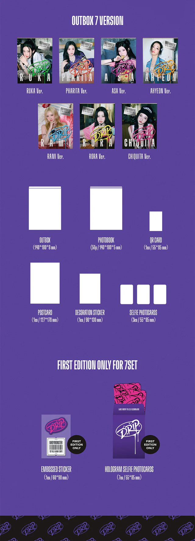 BABYMONSTER - DRIP / YG TAG ALBUM Ver. - Image 3