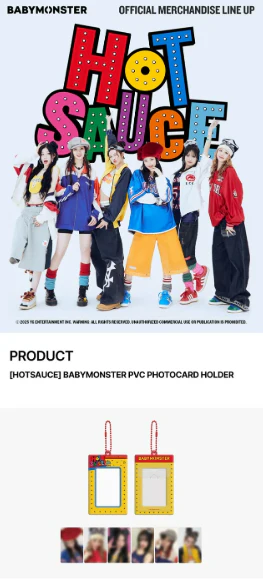 BABYMONSTER - HOTSAUCE OFFICIAL MD / PVC PHOTOCARD HOLDER - Image 2