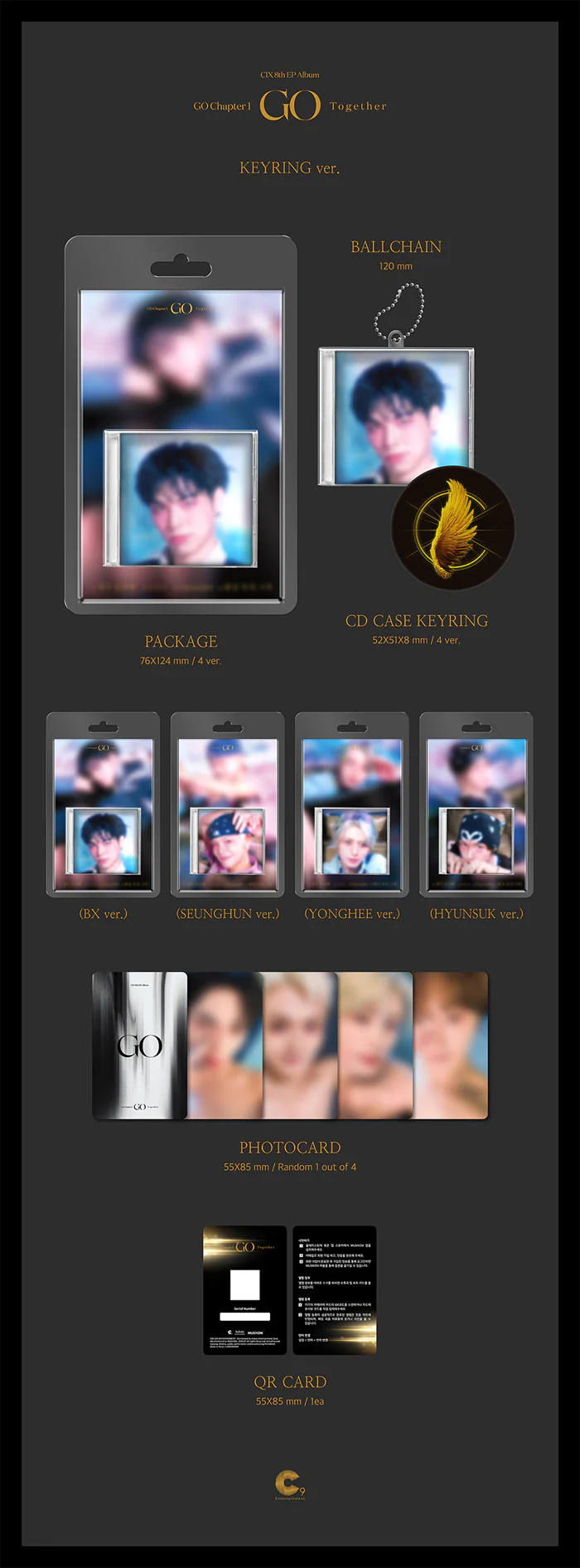 CIX - GO Chapter 1 : GO Together / QR Keyring Ver. (Random) - Image 2