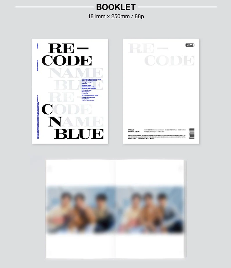 CNBLUE - 8th Mini Album: RE-CODE (Special ver) - Image 2
