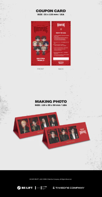 ENHYPEN - ENHYPEN WORLD COUPON CARD COLLECTION / VAMPIRE BASIC ver. - Image 4