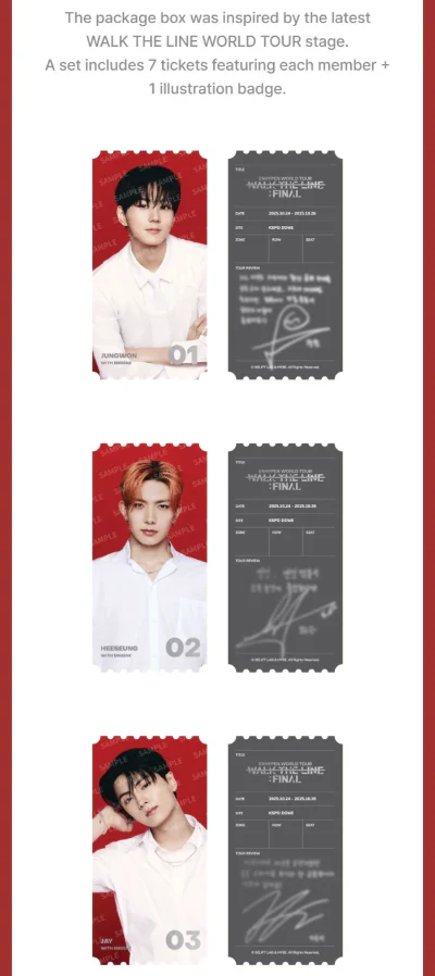 ENHYPEN - WALK THE LINE FINAL WORLD TOUR OFFICIAL MD / ENCORE PACKAGE SET - Image 5