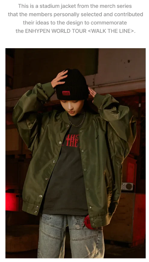 ENHYPEN - WALK THE LINE : FINAL WORLD TOUR OFFICIAL MD / STADIUM JACKET - Image 3