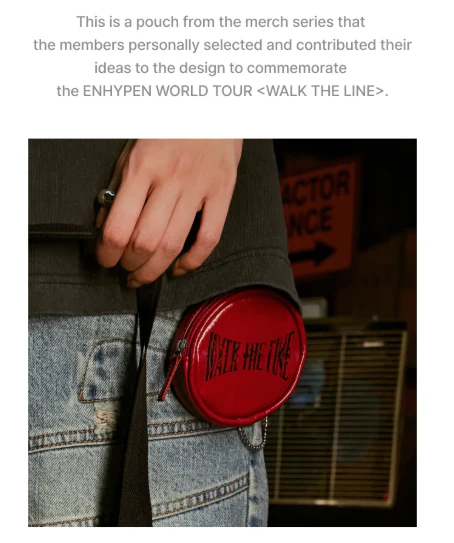 ENHYPEN - WALK THE LINE OFFICIAL MD / POUCH - Image 3