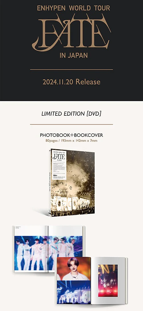 ENHYPEN - WORLD TOUR 'FATE' IN JAPAN / Japanese Limited Edition 2xDVD - Image 2