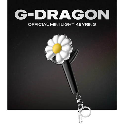 G-DRAGON - OFFICIAL MINI LIGHT KEYRING (BLACK or GREEN) - Image 4