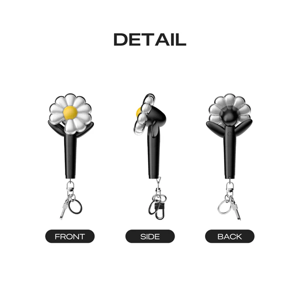 G-DRAGON - OFFICIAL MINI LIGHT KEYRING (BLACK or GREEN) - Image 5