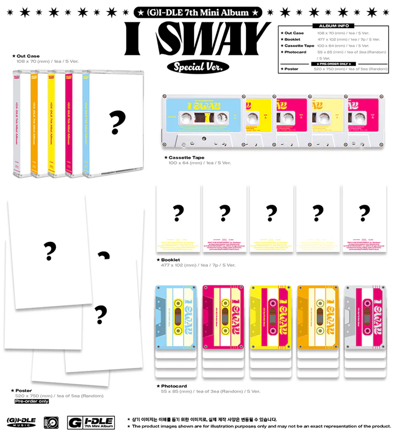 (G)I-DLE - I SWAY / Special ver. (Cassette) - Image 2