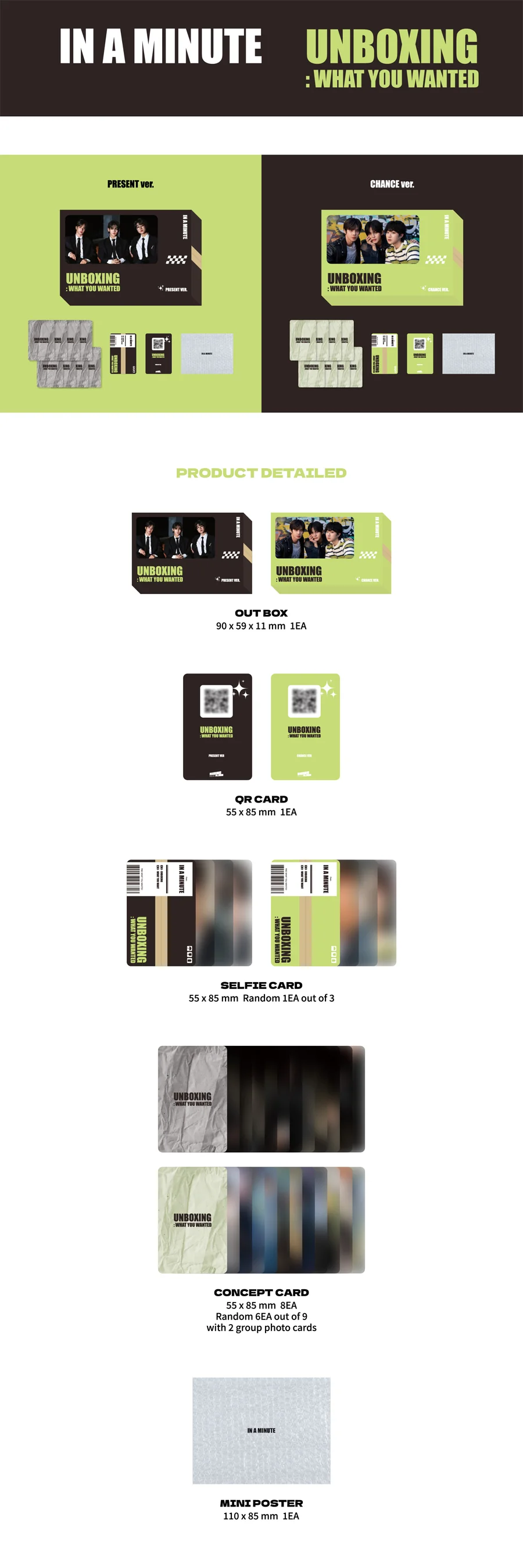 IN A MINUTE - Unboxing: 'What You Wanted *DEBUT* - Image 2