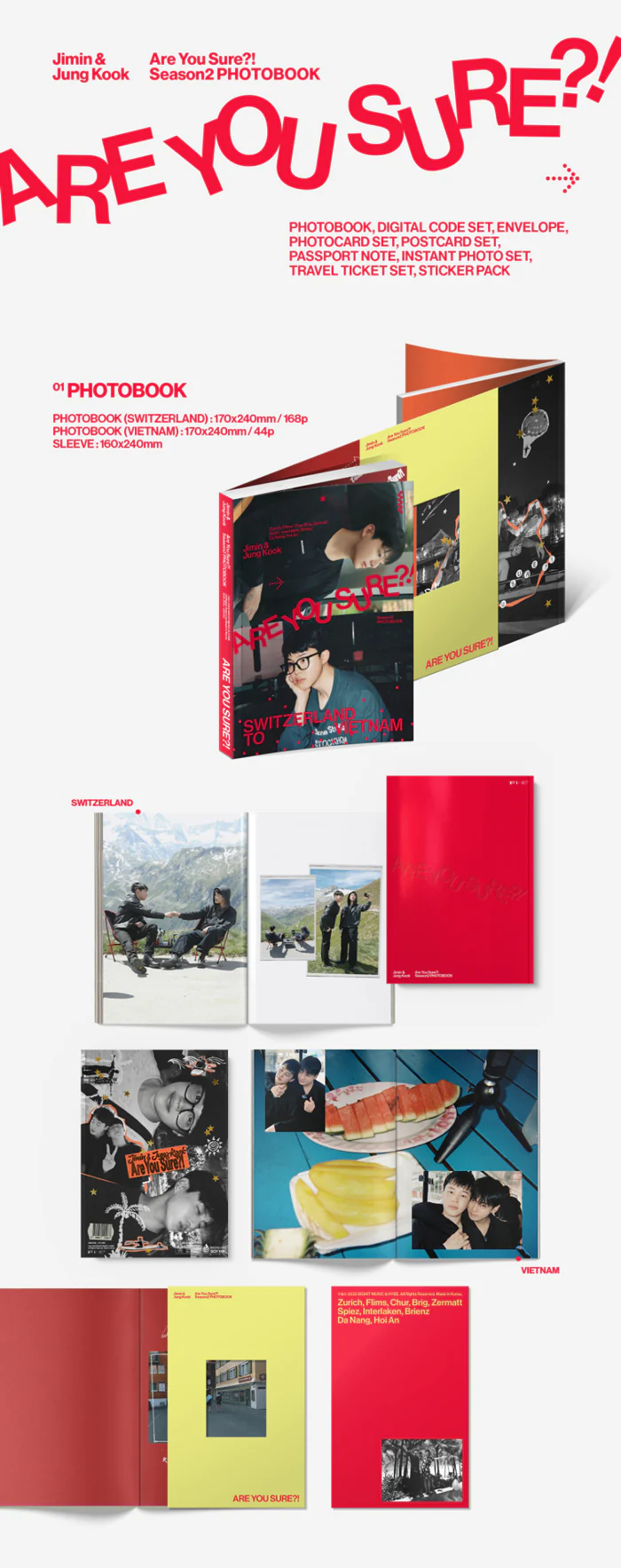 Jimin x Jung Kook (BTS) - Are You Sure?! SEASON 2 PHOTOBOOK - Image 2