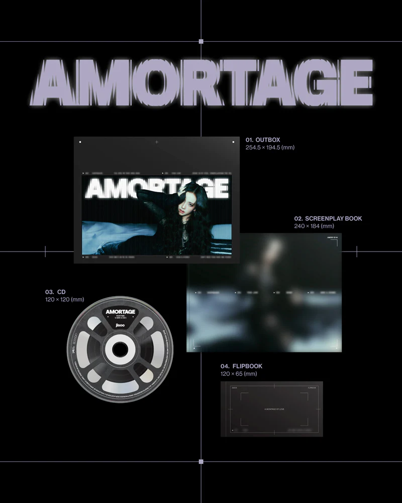 JISOO (BLACKPINK) - AMORTAGE (Black version) - Image 3