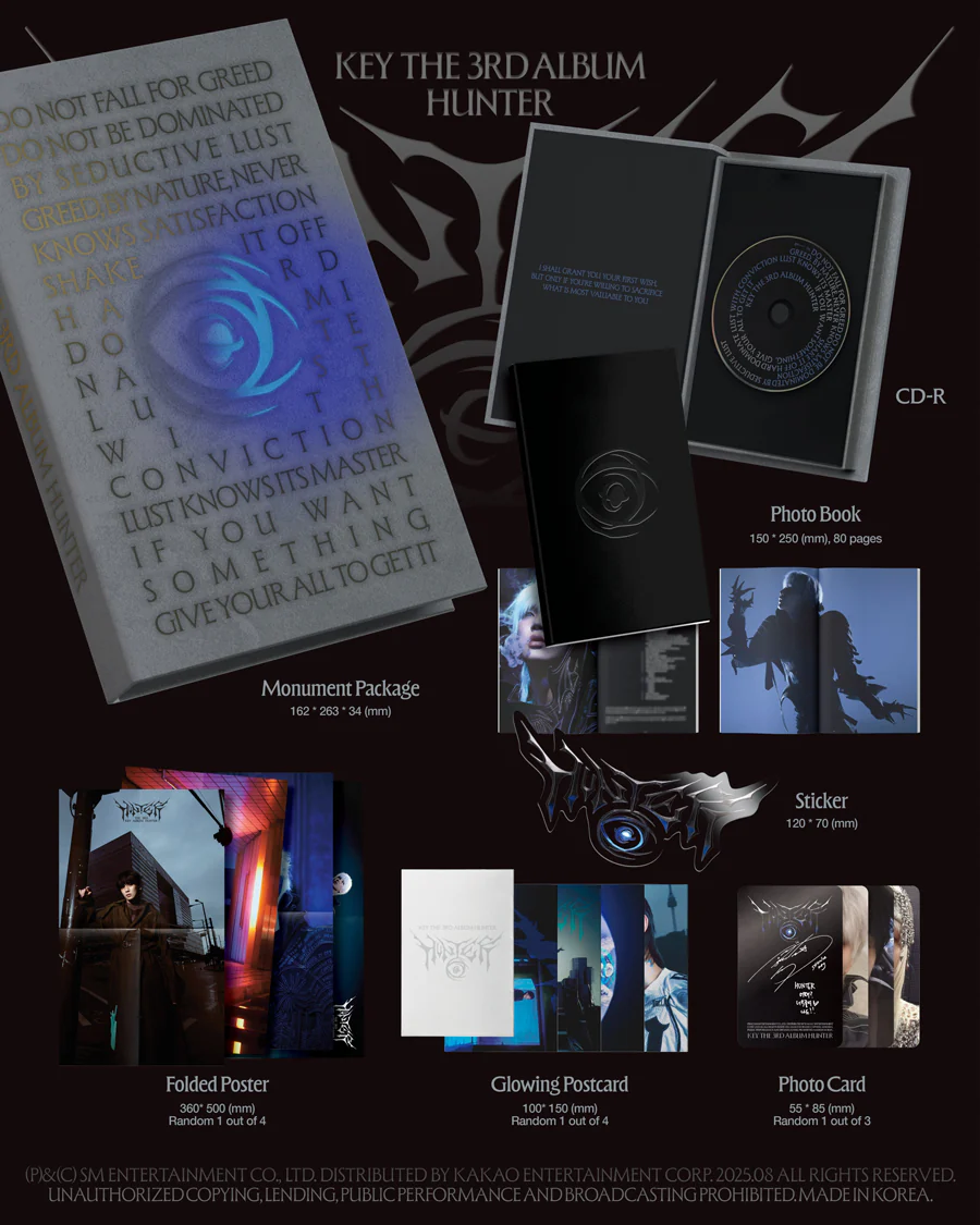 KEY (SHINee) - HUNTER / Monument ver (Package A) - Image 2