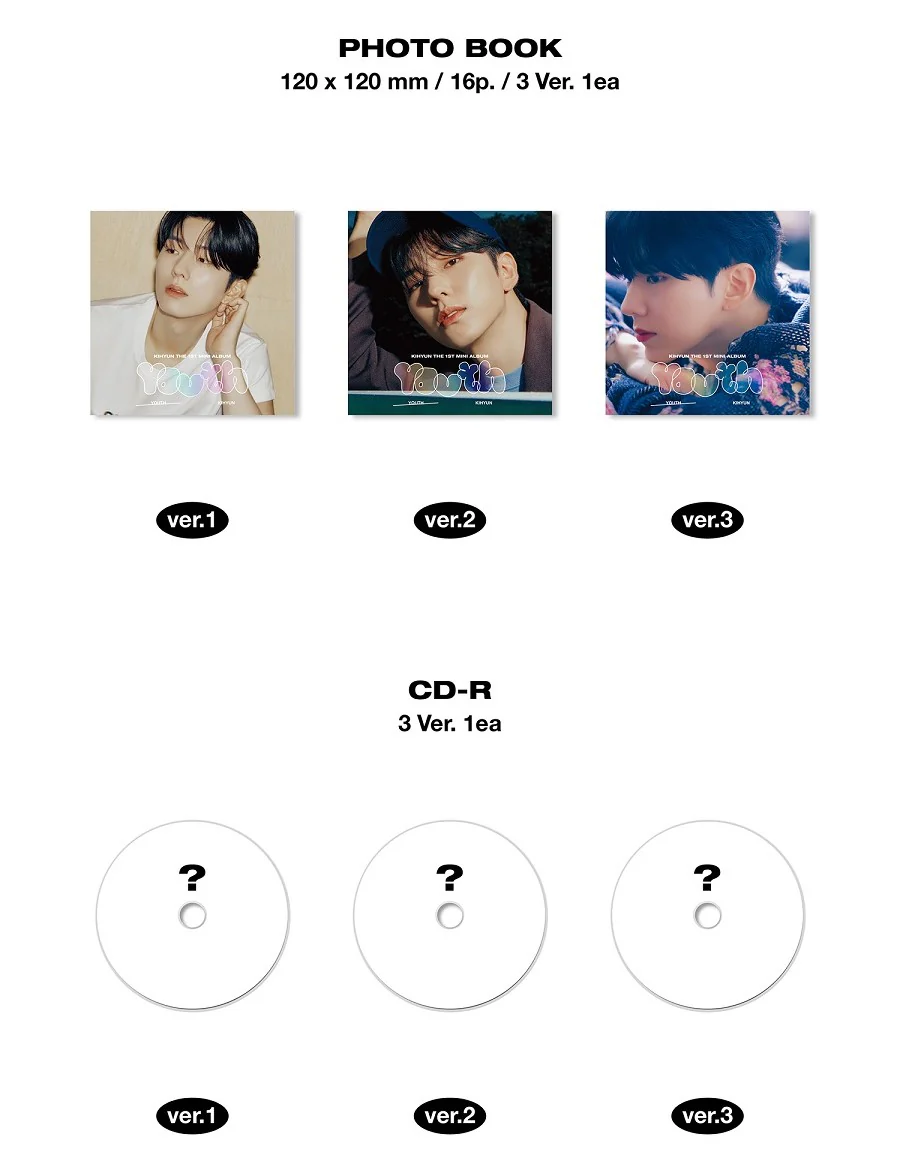 KIHYUN (MONSTA X) - YOUTH [Jewel Ver. - Random of 3 Versions] - Image 3