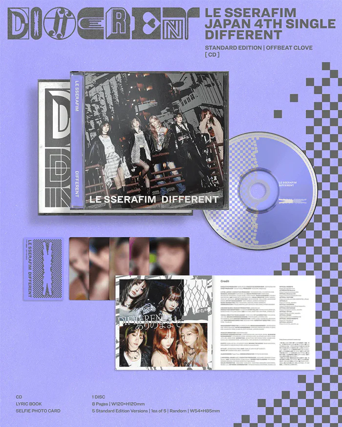 LE SSERAFIM - DIFFERENT / Japanese Regular Edition - Image 2