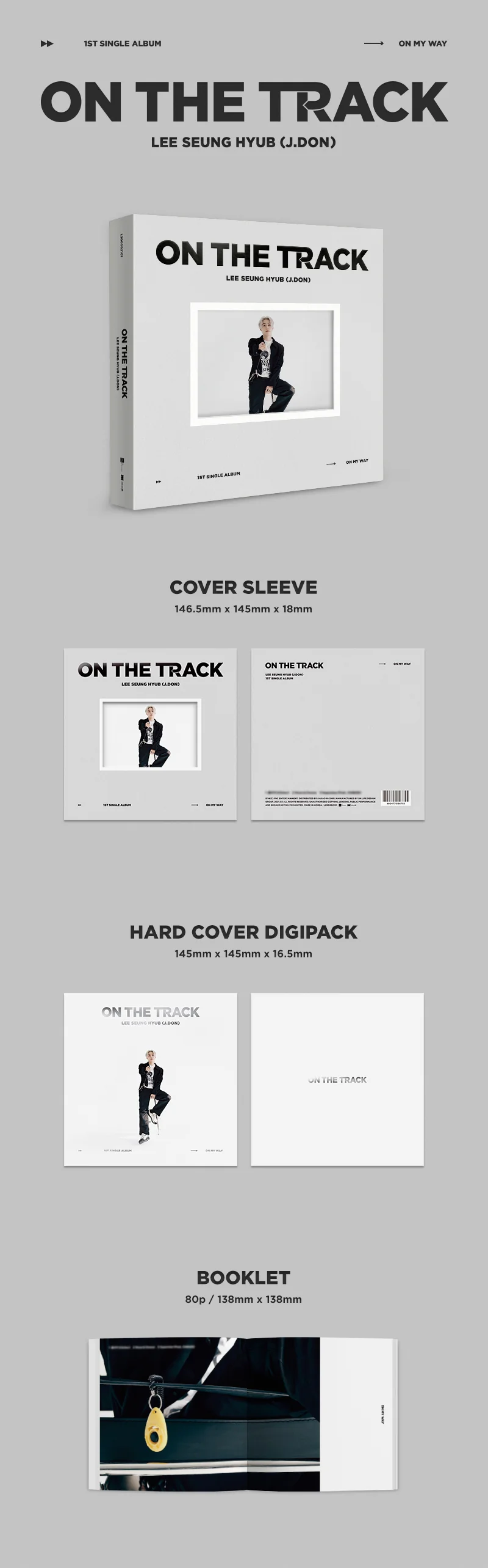 Lee Seung Hyub (N,Flying) - On The Track - 1st Single Album (Random Version) - Image 4