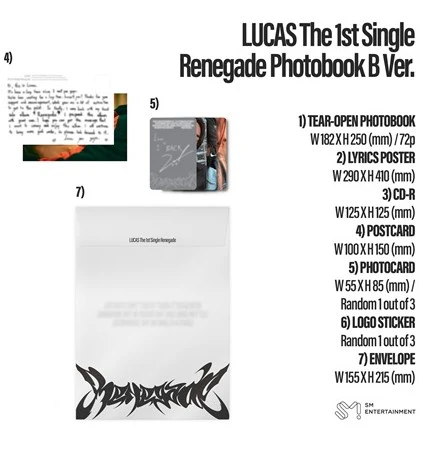 LUCAS - Renegade (Photo Book Ver. - Random Cover) - Image 5