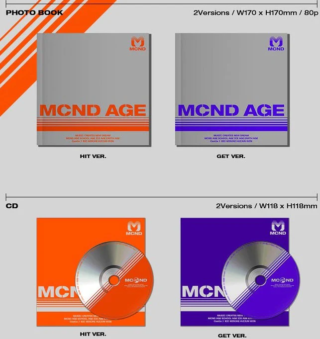 MCND - 2nd Mini Album : MCND AGE (Random of 2 Versions) - Image 2