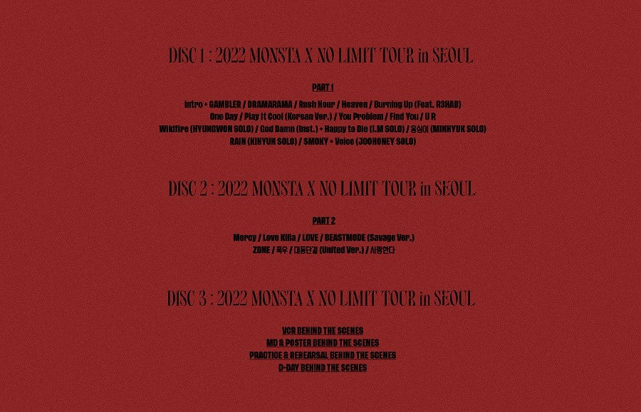 MONSTA X - 2022 MONSTA X TOUR IN SEOUL 3Blu-ray - Image 6