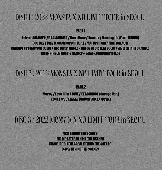 MONSTA X - 2022 MONSTA X TOUR IN SEOUL 3DVD - Image 6