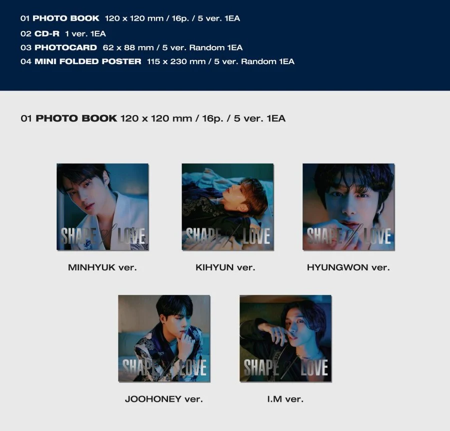 MONSTA X - SHAPE of LOVE (Jewel Ver.) - Image 2