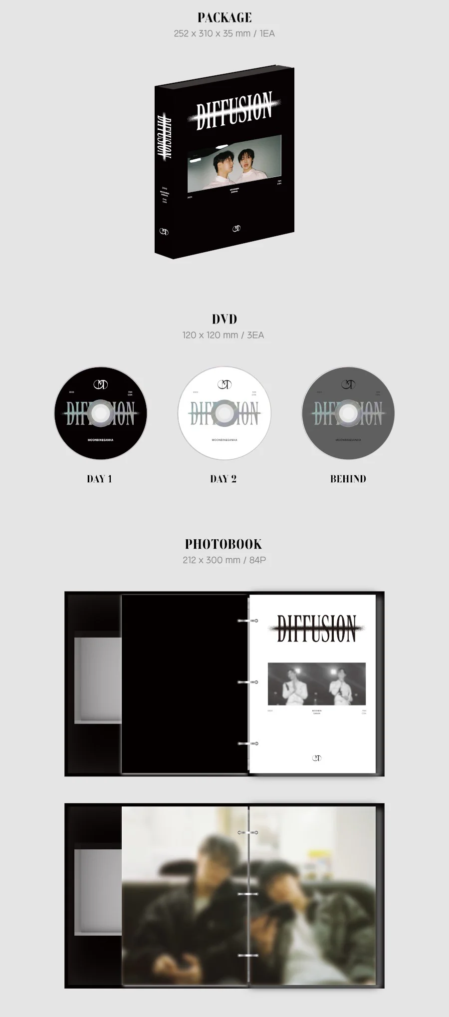 MOONBIN & SANHA - 2023 FAN CON : [DIFFUSION] DVD Ver. - Image 3