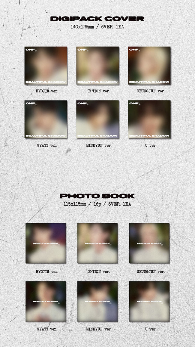 ONF - BEAUTIFUL SHADOW (Digipack Member Versions) - Image 2