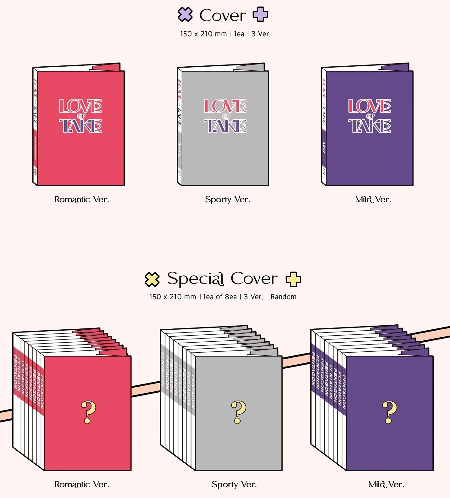 PENTAGON - LOVE or TAKE (Random of 3 Versions) - Image 3
