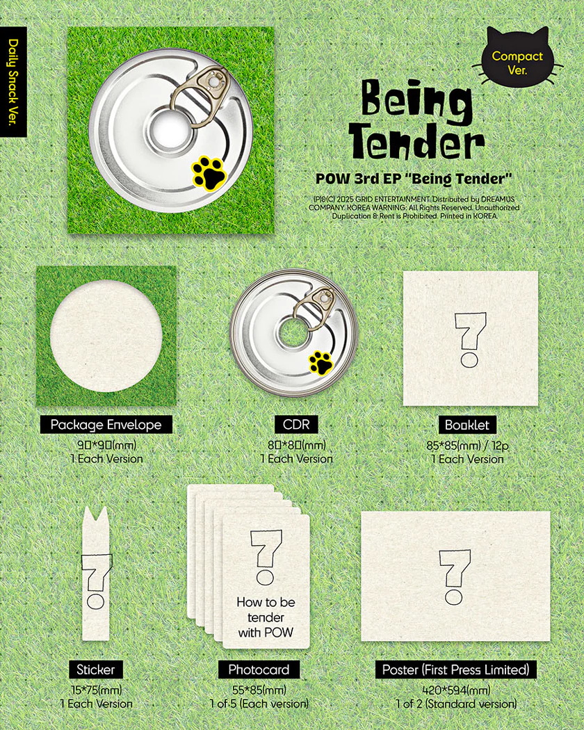 POW - Being Tender / Compact Ver. (Random) - Image 3