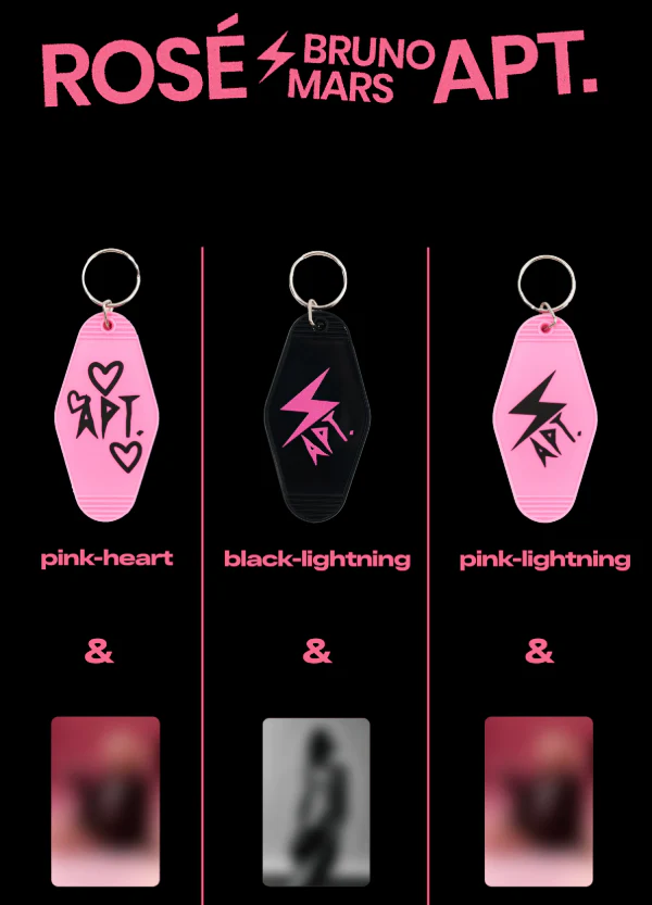 ROSÉ - 'ROSIE APT OFFICIAL MD' APT KEYCHAIN - Image 2