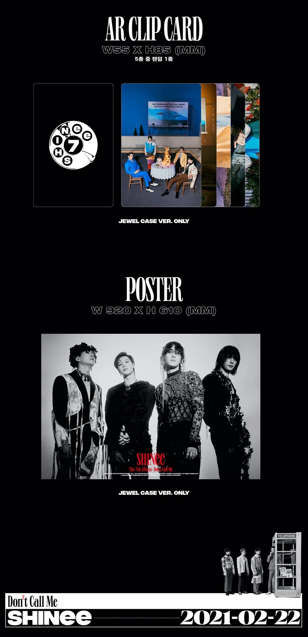 SHINee - 7th Album : Don't Call Me (Jewel Case Ver.) (Random Ver.) - Image 5