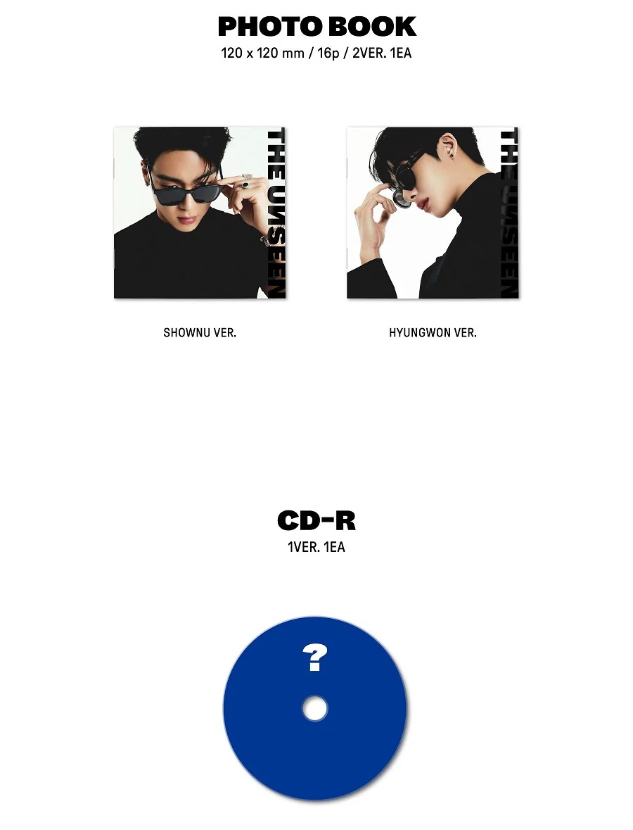 SHOWNU x HYUNGWON (MONSTA X) - THE UNSEEN (Jewel Ver. / Random) - Image 3