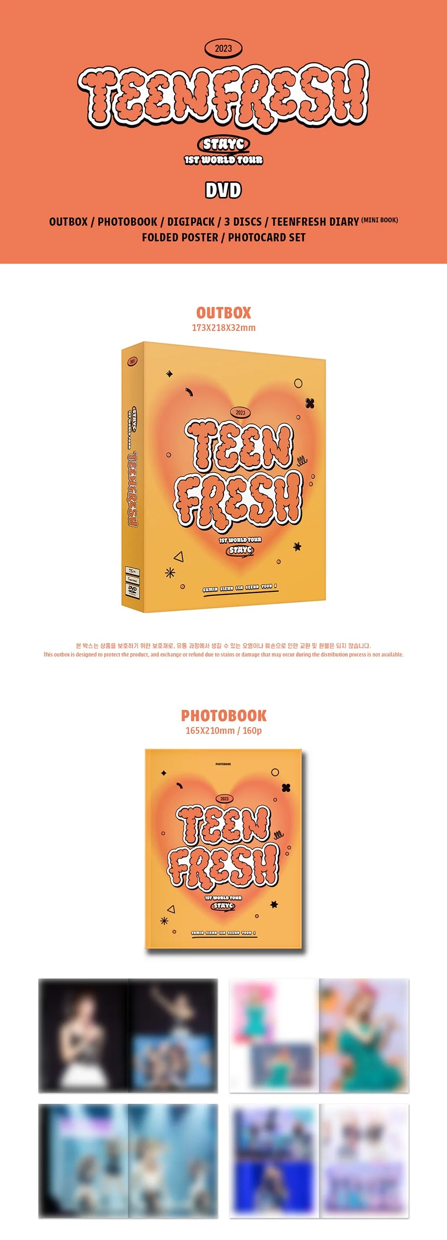 STAYC - TEENFRESH / 1ST WORLD TOUR 2023 (3xDVD Set) - Image 2