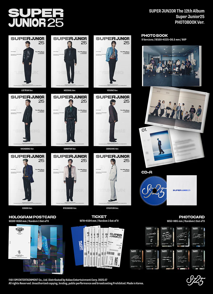 SUPER JUNIOR - 25 / Photobook Ver. - Random Cover* - Image 2
