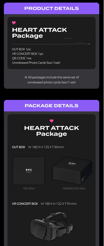 TOMORROW X TOGETHER - VR CONCERT BOX / HEART ATTACK Package - Image 3