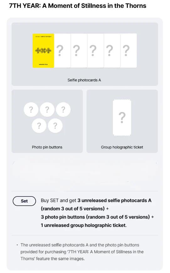 TXT - 7TH YEAR: A Moment of Stillness in the Thorn *Set of 3+ WEVERSE SHOP BONUSES / LATER DELIVERY!* - Image 2
