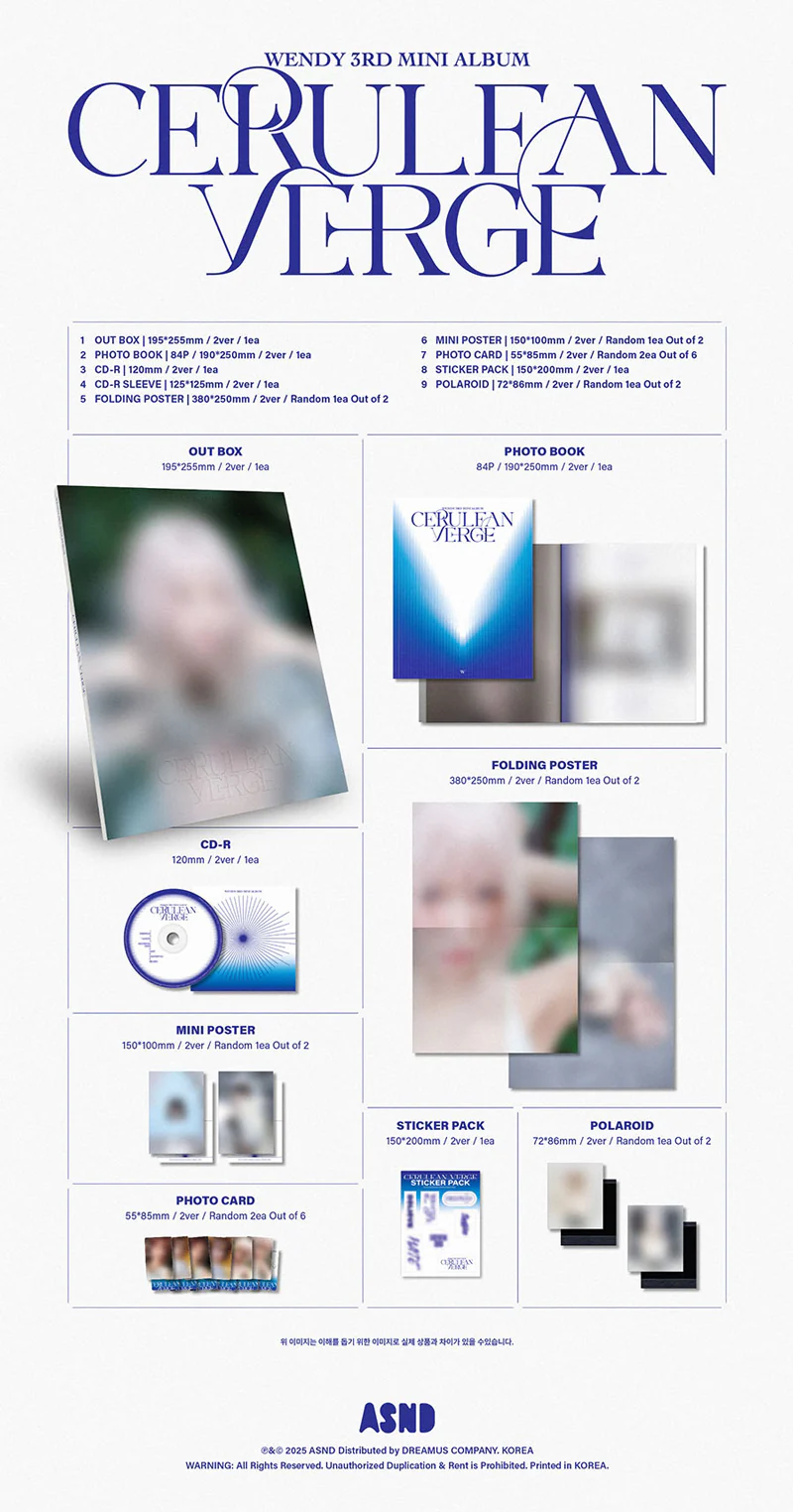 WENDY (RED VELVET) - Cerulean Verge / Photobook ver. (Random) - Image 3