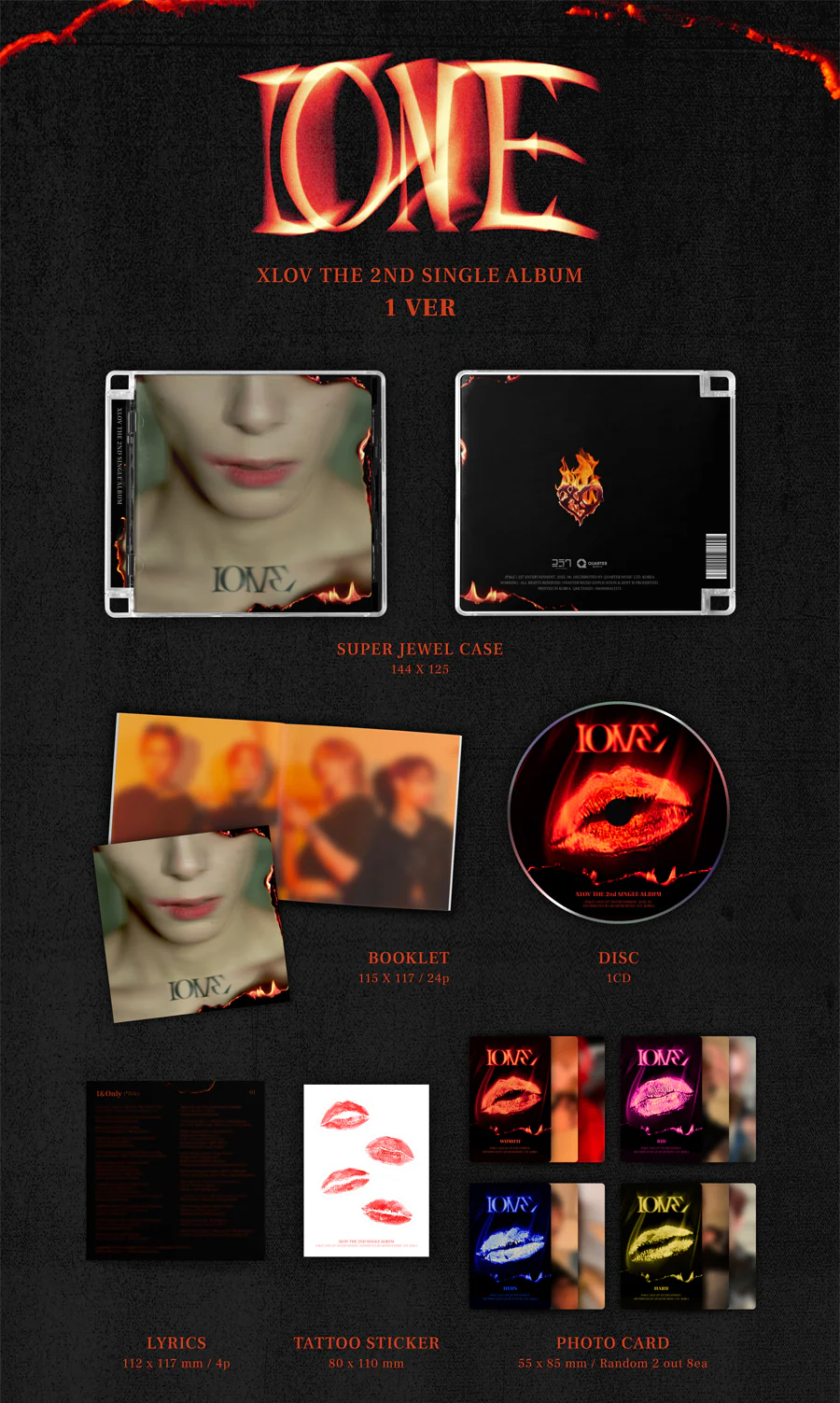 XLOV - I ONE (2nd Single Album) - Image 3
